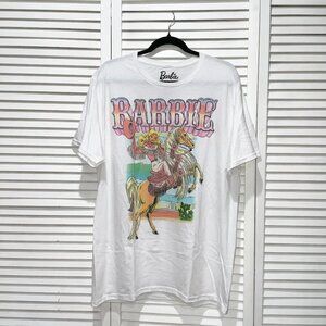 Barbie Western Horse Girl Graphic Tee Shirt Size L